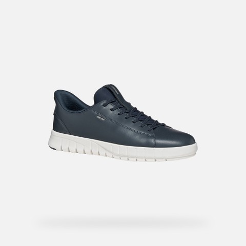 Slip in sneakers FLEXTRIDE PLUS MAN Navy - image number 2 | GEOX