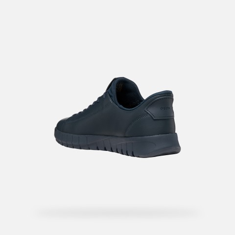 Slip in sneakers FLEXTRIDE PLUS MAN Navy - image number 3 | GEOX