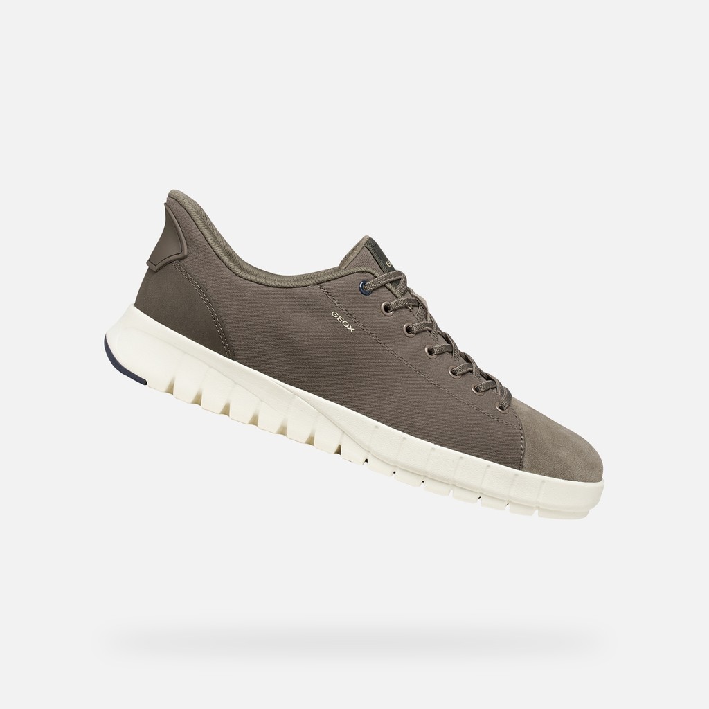 Baskets slip in FLEXTRIDE PLUS HOMME Taupe - image number 0 | GEOX