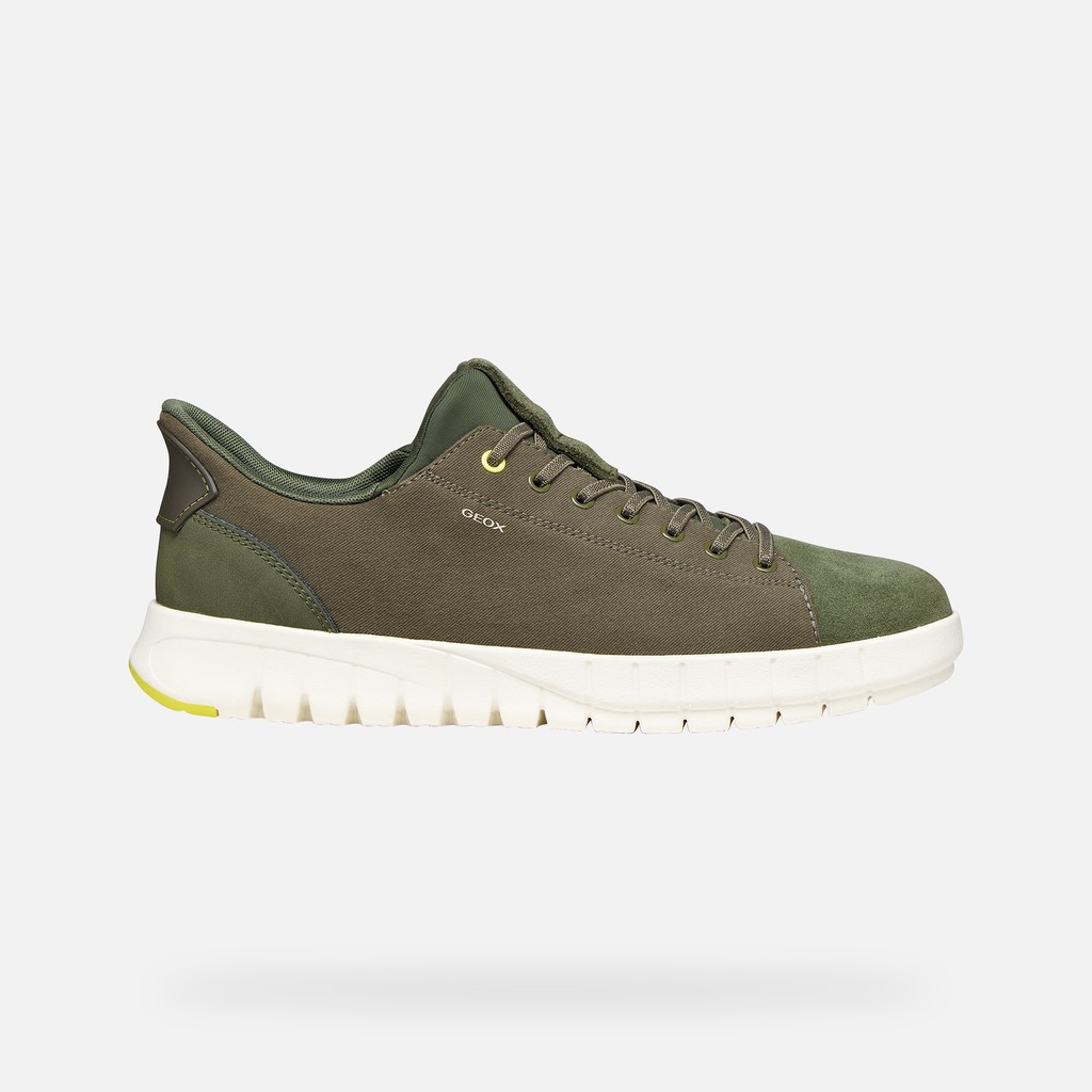 Slip in sneakers FLEXTRIDE PLUS MAN Light Olive Green - image number 1 | GEOX