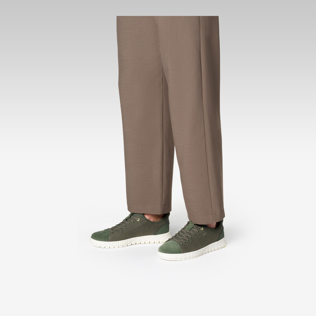 Baskets slip in FLEXTRIDE PLUS HOMME Vert Olive Clair - image number 2 | GEOX