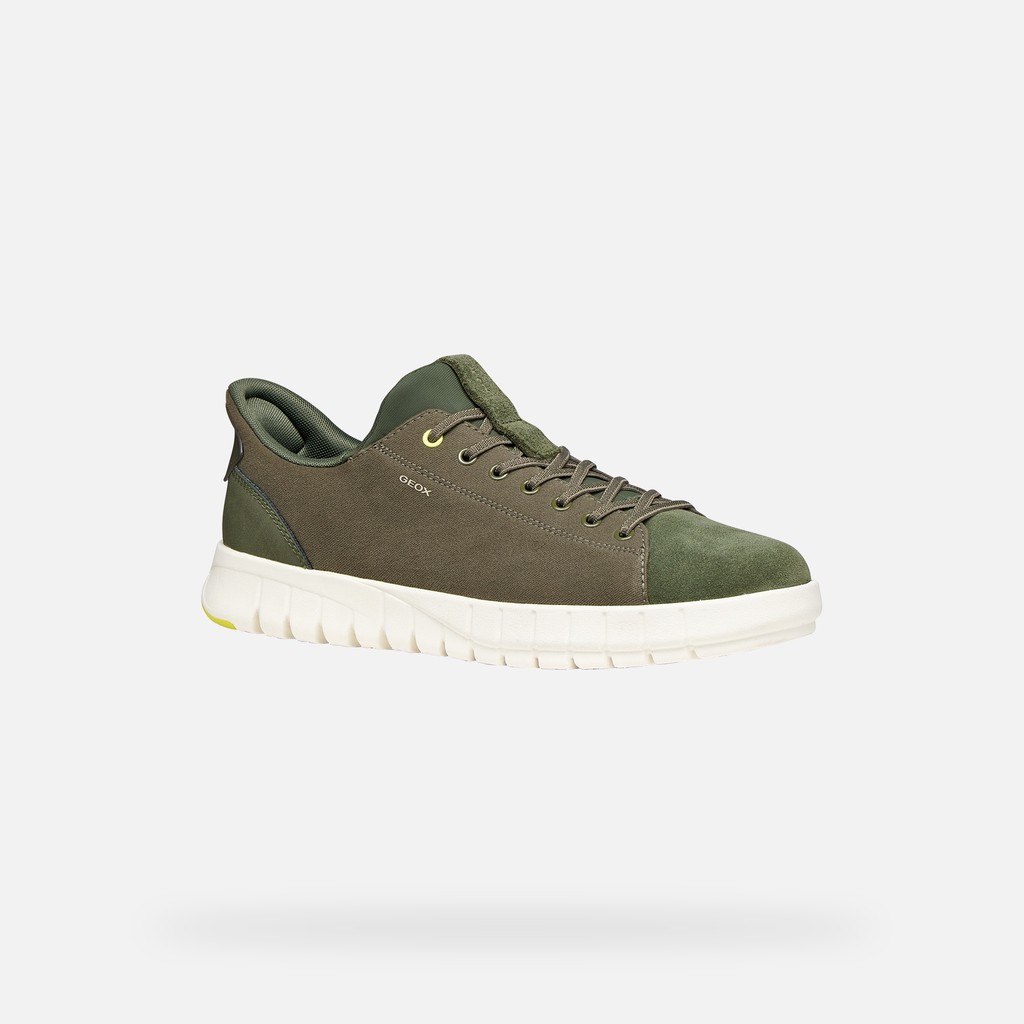 Slip in sneakers FLEXTRIDE PLUS MAN Light Olive Green - image number 2 | GEOX