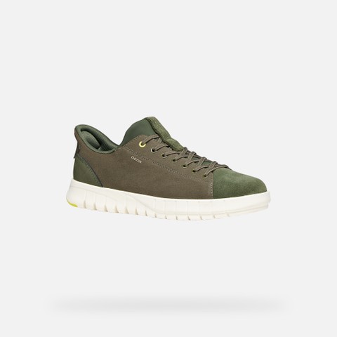 Slip in sneakers FLEXTRIDE PLUS MAN Light Olive Green - image number 2 | GEOX