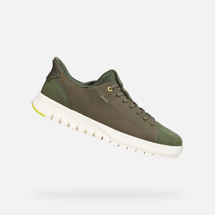 Slip in sneakers FLEXTRIDE PLUS MAN Light Olive Green | GEOX