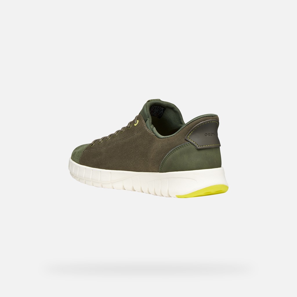 Slip in sneakers FLEXTRIDE PLUS MAN Light Olive Green - image number 3 | GEOX