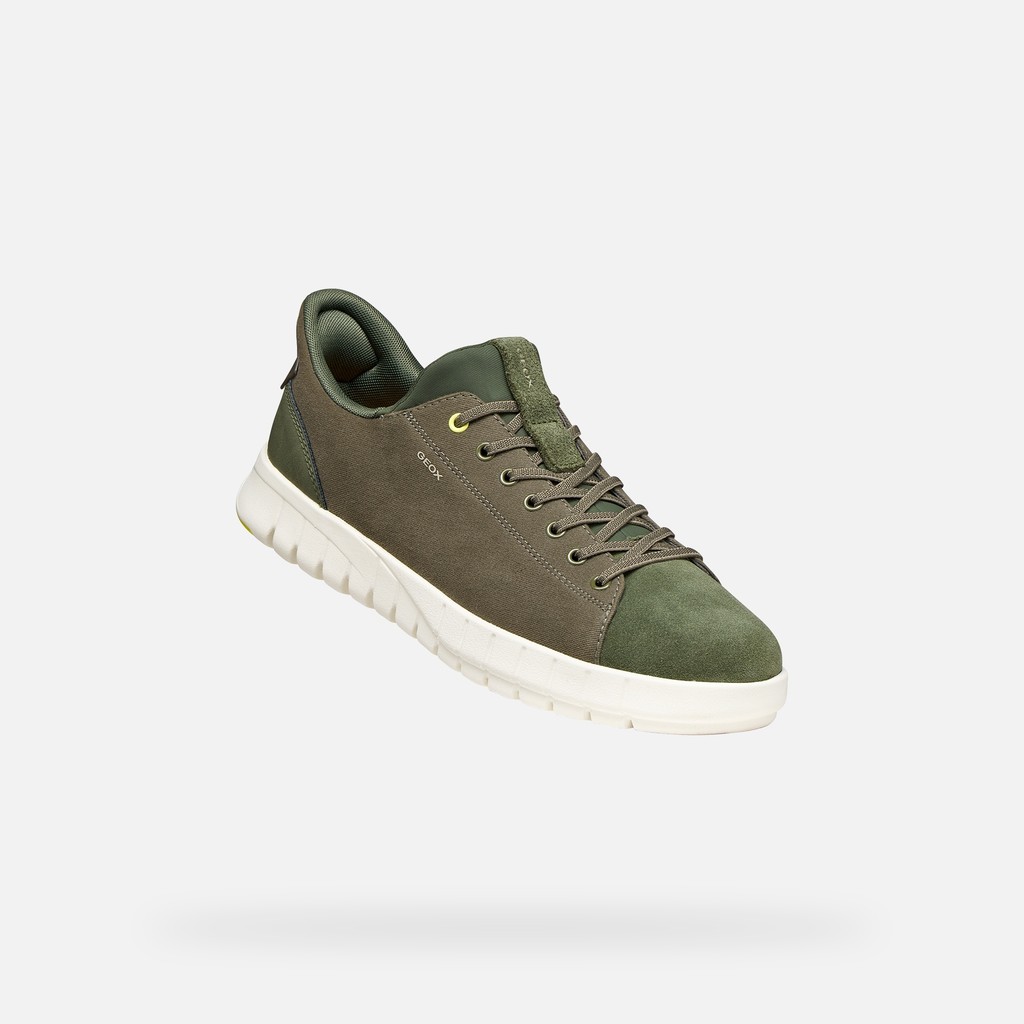 Slip in sneakers FLEXTRIDE PLUS MAN Light Olive Green - image number 4 | GEOX