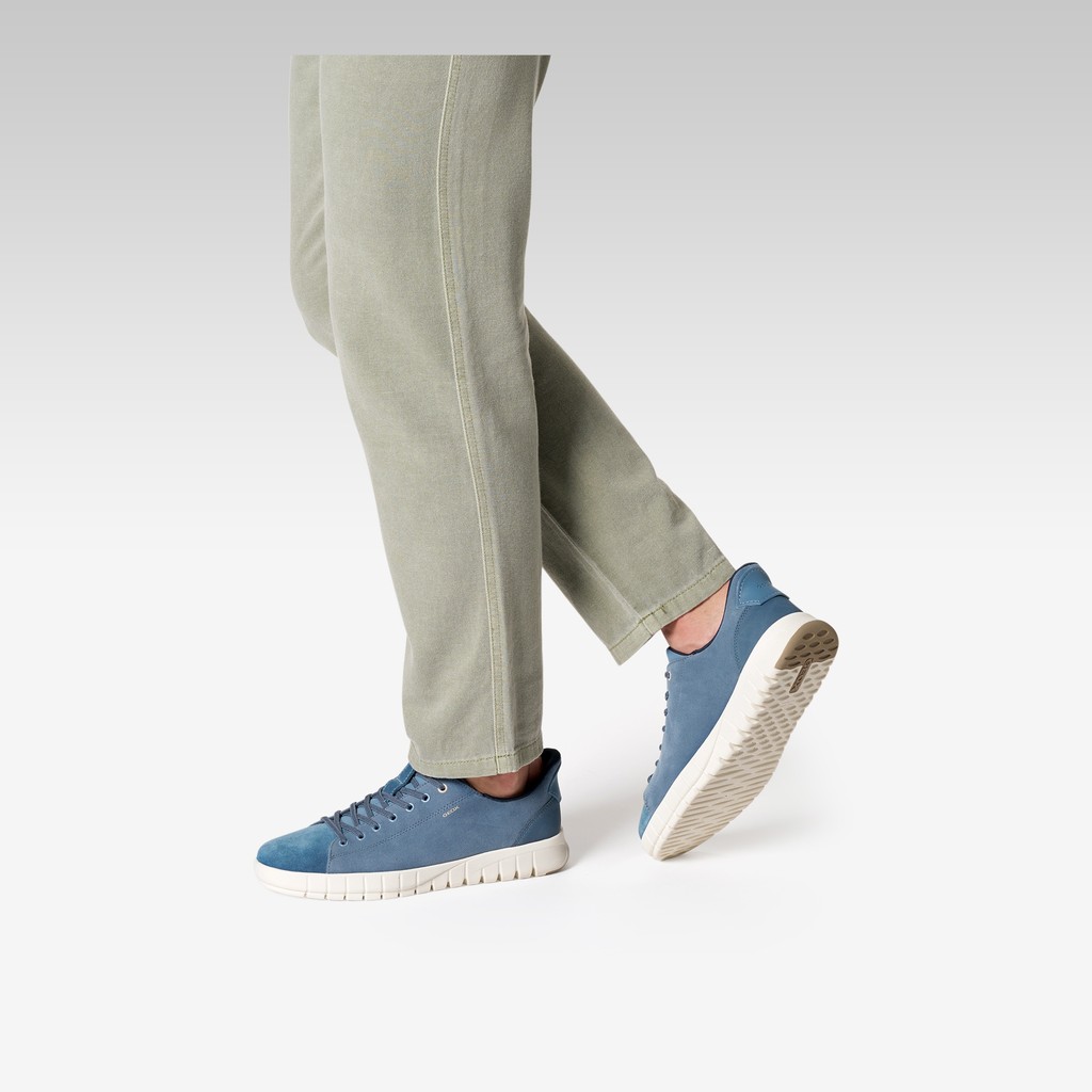 Sneaker slip in FLEXTRIDE PLUS UOMO Denim - image number 1 | GEOX