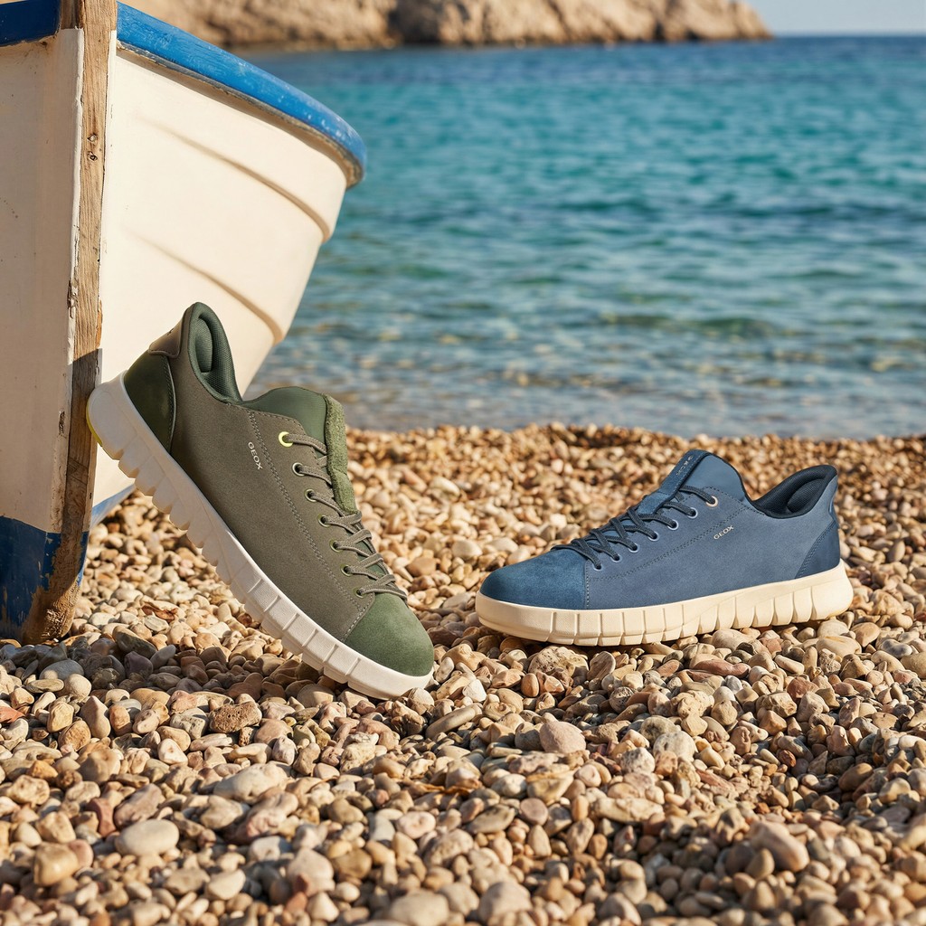 Slip in sneakers FLEXTRIDE PLUS MAN Jeans - image number 4 | GEOX