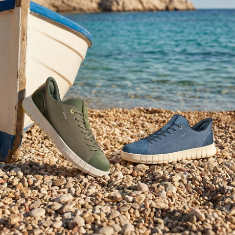 Slip in sneakers FLEXTRIDE PLUS MAN Jeans - image number 4 | GEOX