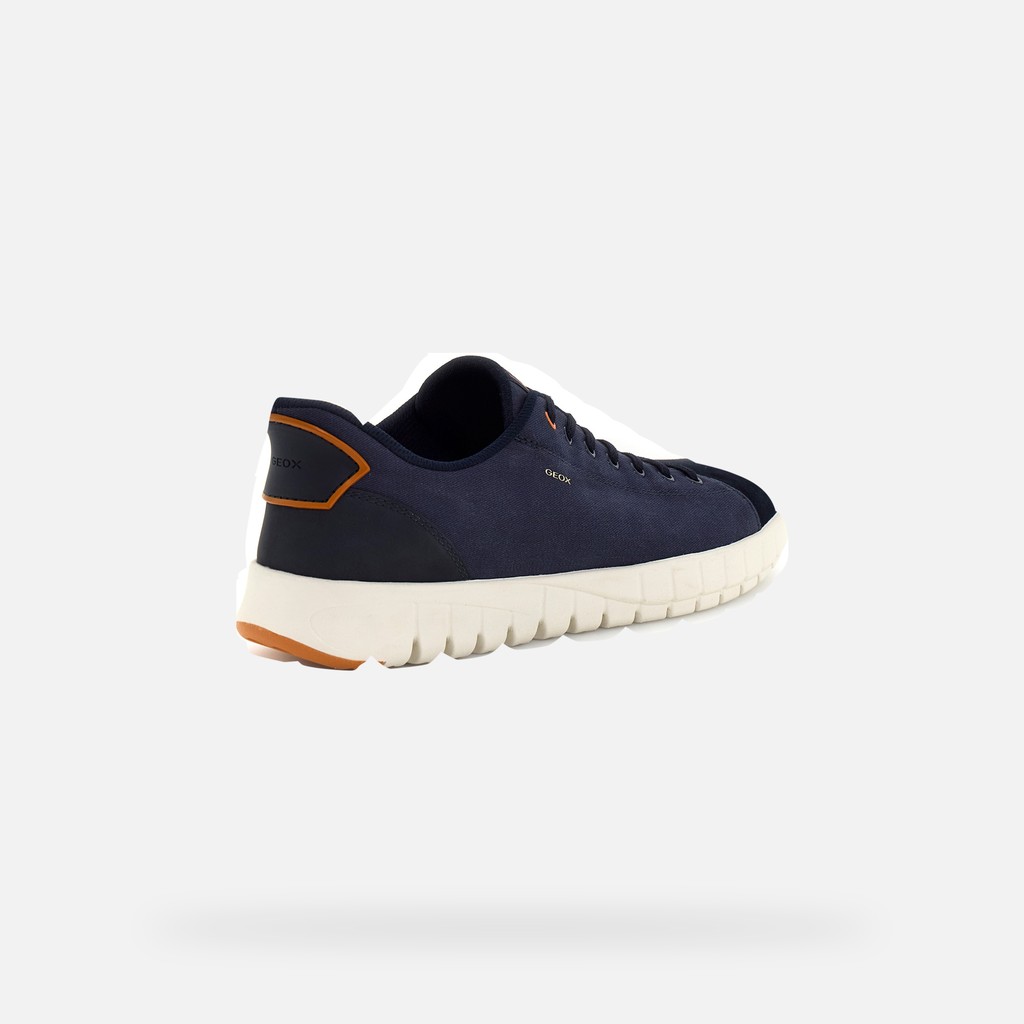 Slip in sneakers FLEXTRIDE PLUS MAN Navy - image number 4 | GEOX