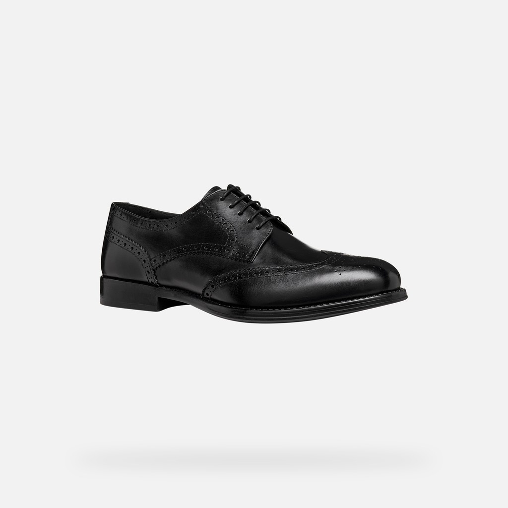 Leather shoes BARBERIGO MAN Black - image number 2 | GEOX
