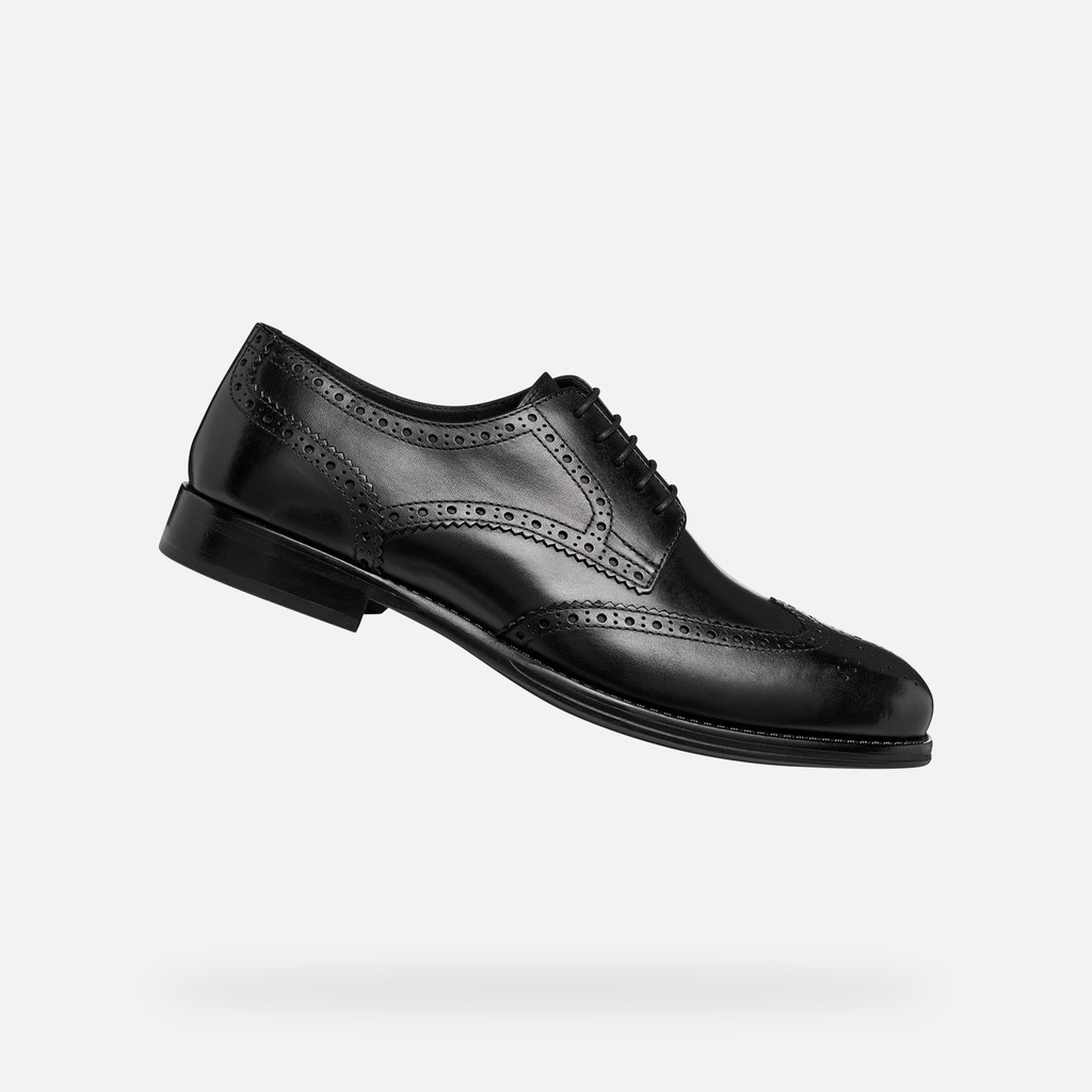 Leather shoes BARBERIGO MAN Black - image number 0 | GEOX