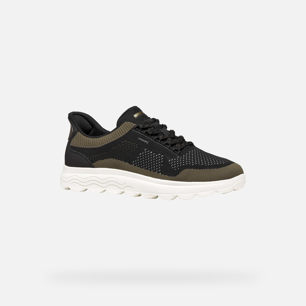 Slip in sneakers SPHERICA PLUS MAN Black/Military - image number 2 | GEOX