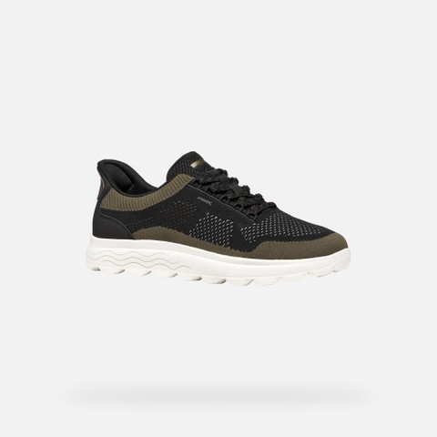 Slip in sneakers SPHERICA PLUS MAN Black/Military - image number 2 | GEOX