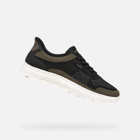Slip in sneakers SPHERICA PLUS MAN Black/Military | GEOX