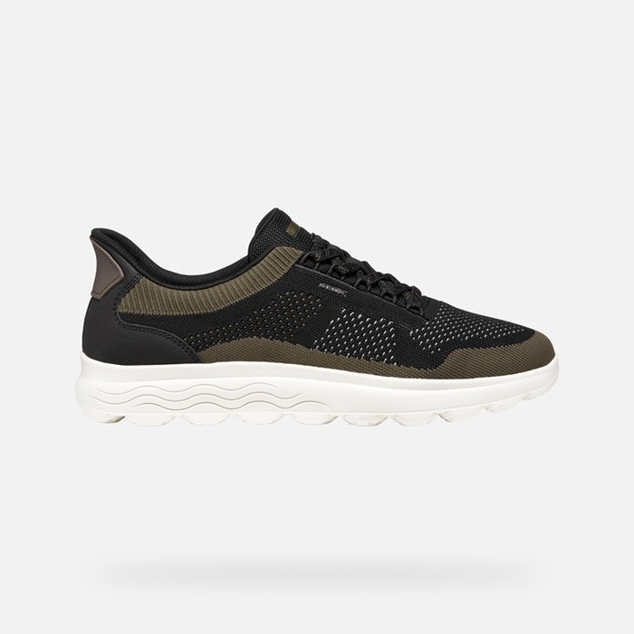 Slip in sneakers SPHERICA PLUS MAN Black/Military | GEOX