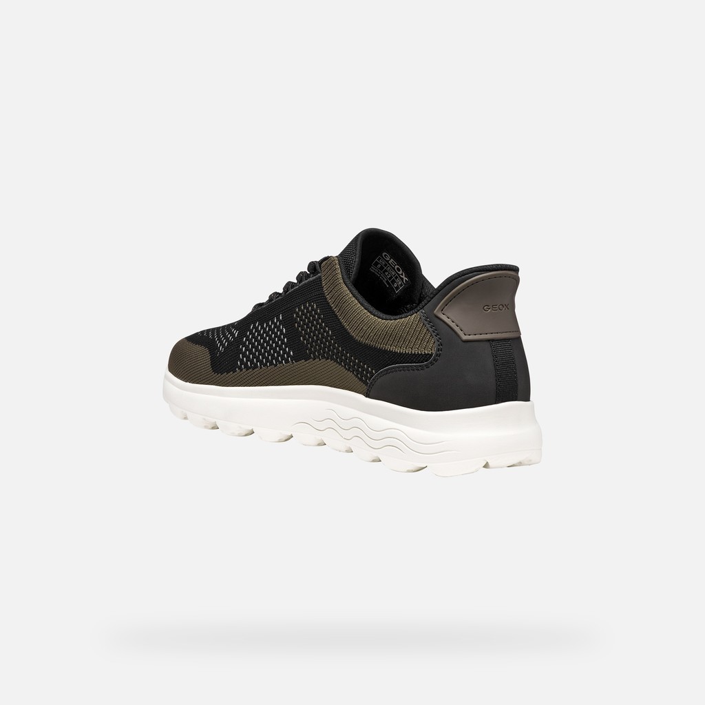 Slip in sneakers SPHERICA PLUS MAN Black/Military - image number 3 | GEOX