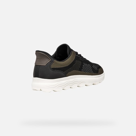 Slip in sneakers SPHERICA PLUS MAN Black/Military - image number 4 | GEOX