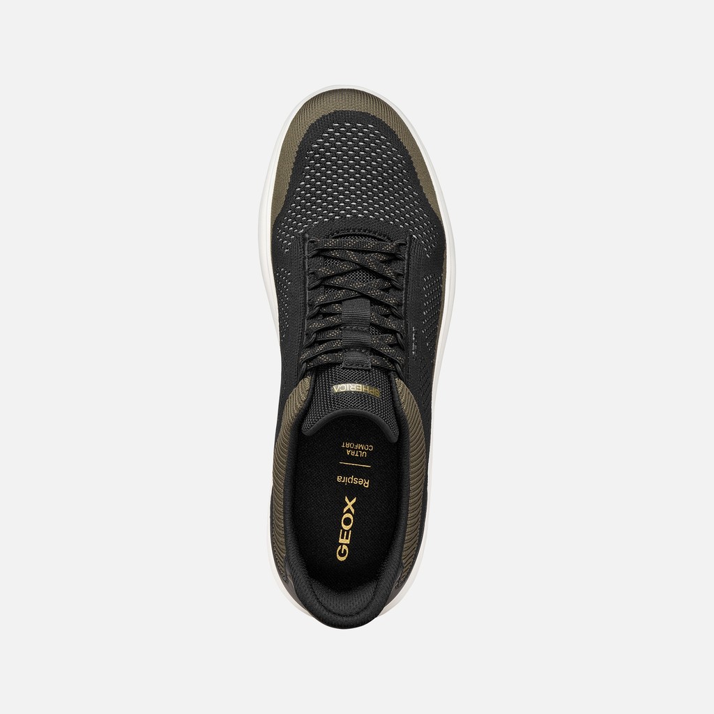 Slip in sneakers SPHERICA PLUS MAN Black/Military - image number 5 | GEOX