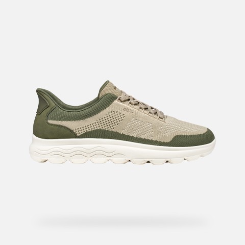 Slip in sneakers SPHERICA PLUS MAN Olive/Sand - image number 1 | GEOX