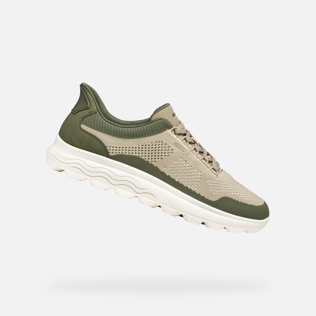 Slip in sneakers SPHERICA PLUS MAN Olive/Sand - image number 0 | GEOX