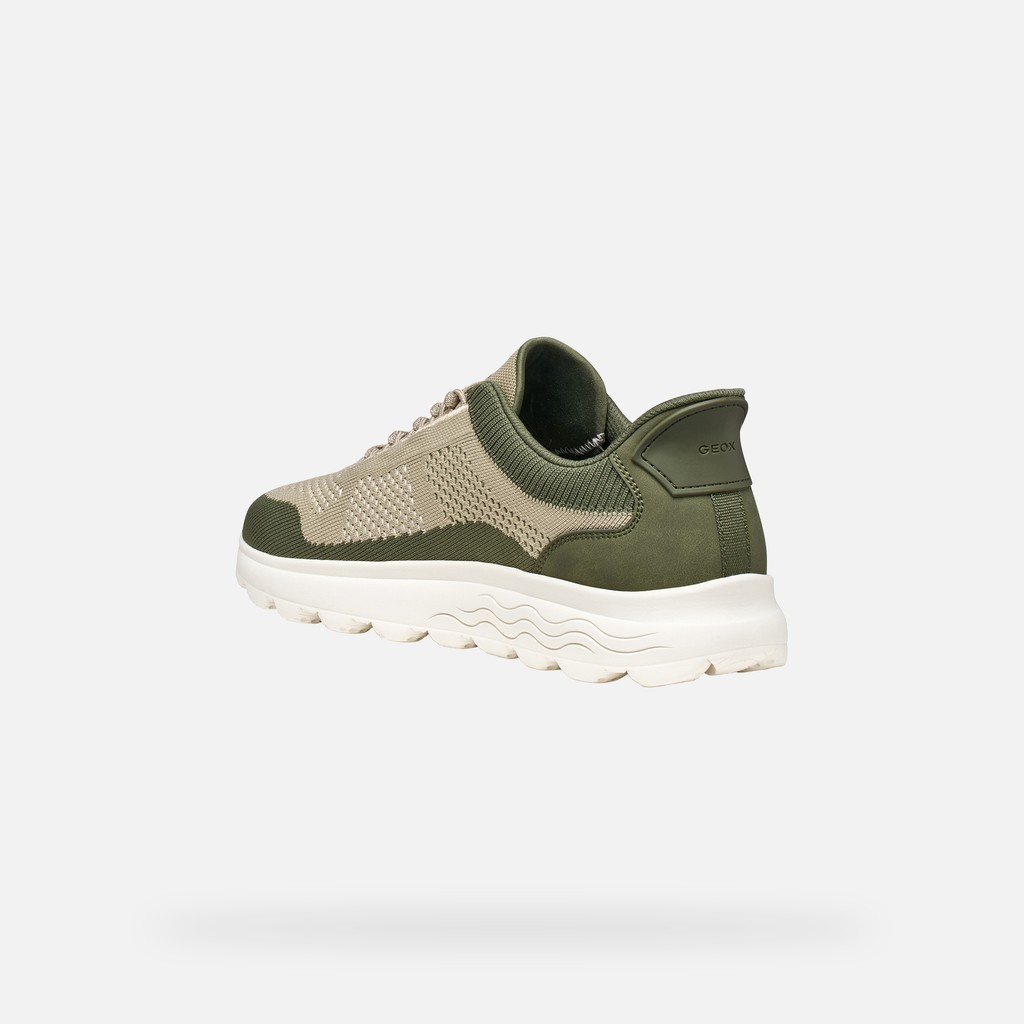 Slip in sneakers SPHERICA PLUS MAN Olive/Sand - image number 3 | GEOX