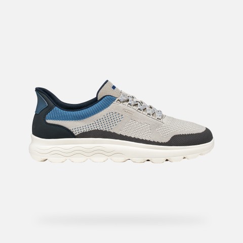 Slip in sneakers SPHERICA PLUS MAN Light Grey/Navy - image number 1 | GEOX