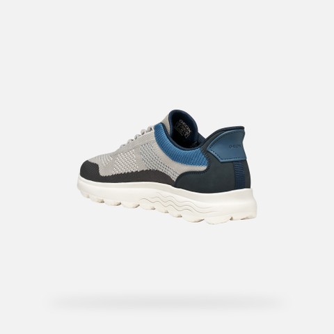 Slip in sneakers SPHERICA PLUS MAN Light Grey/Navy - image number 3 | GEOX