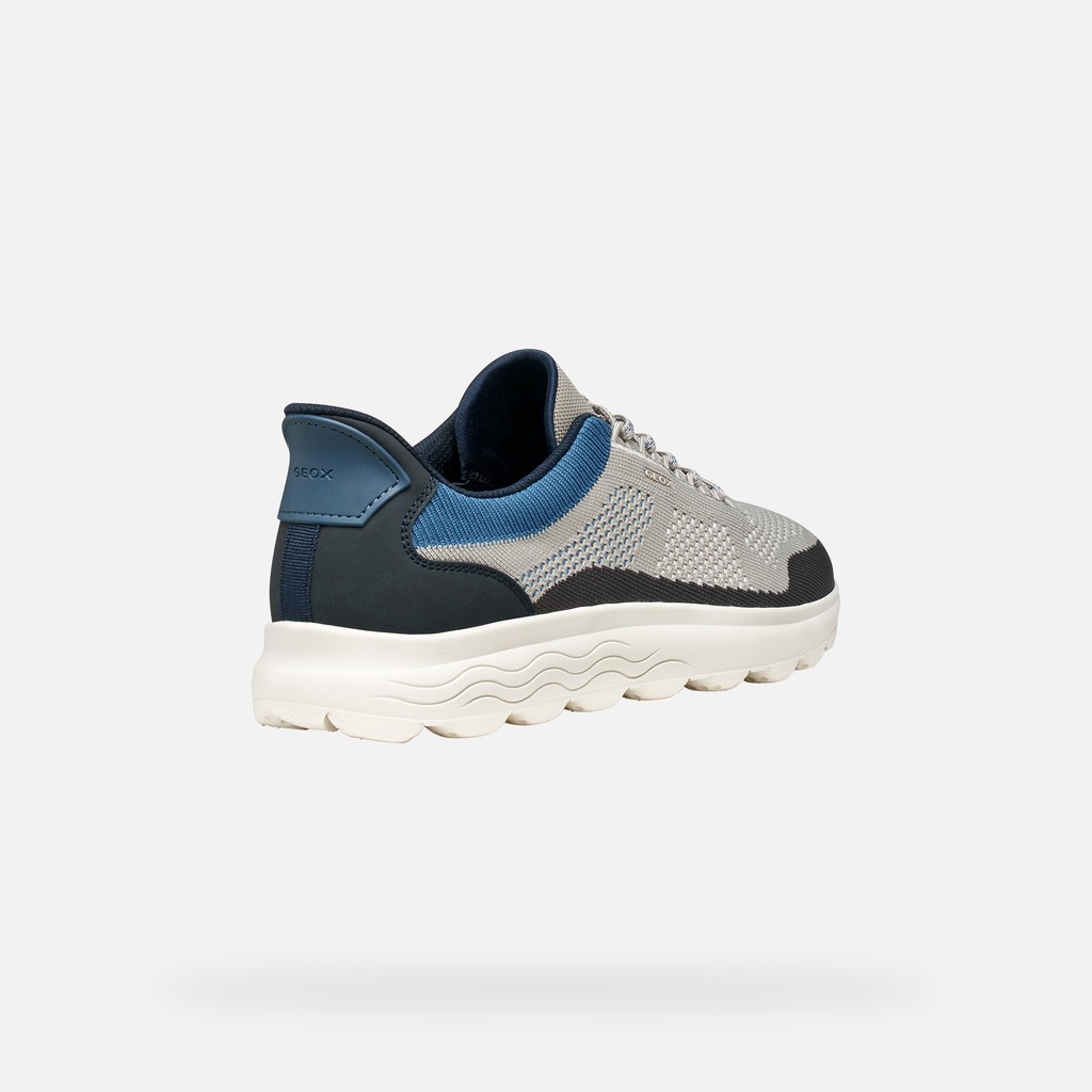 Slip in sneakers SPHERICA PLUS MAN Light Grey/Navy - image number 4 | GEOX