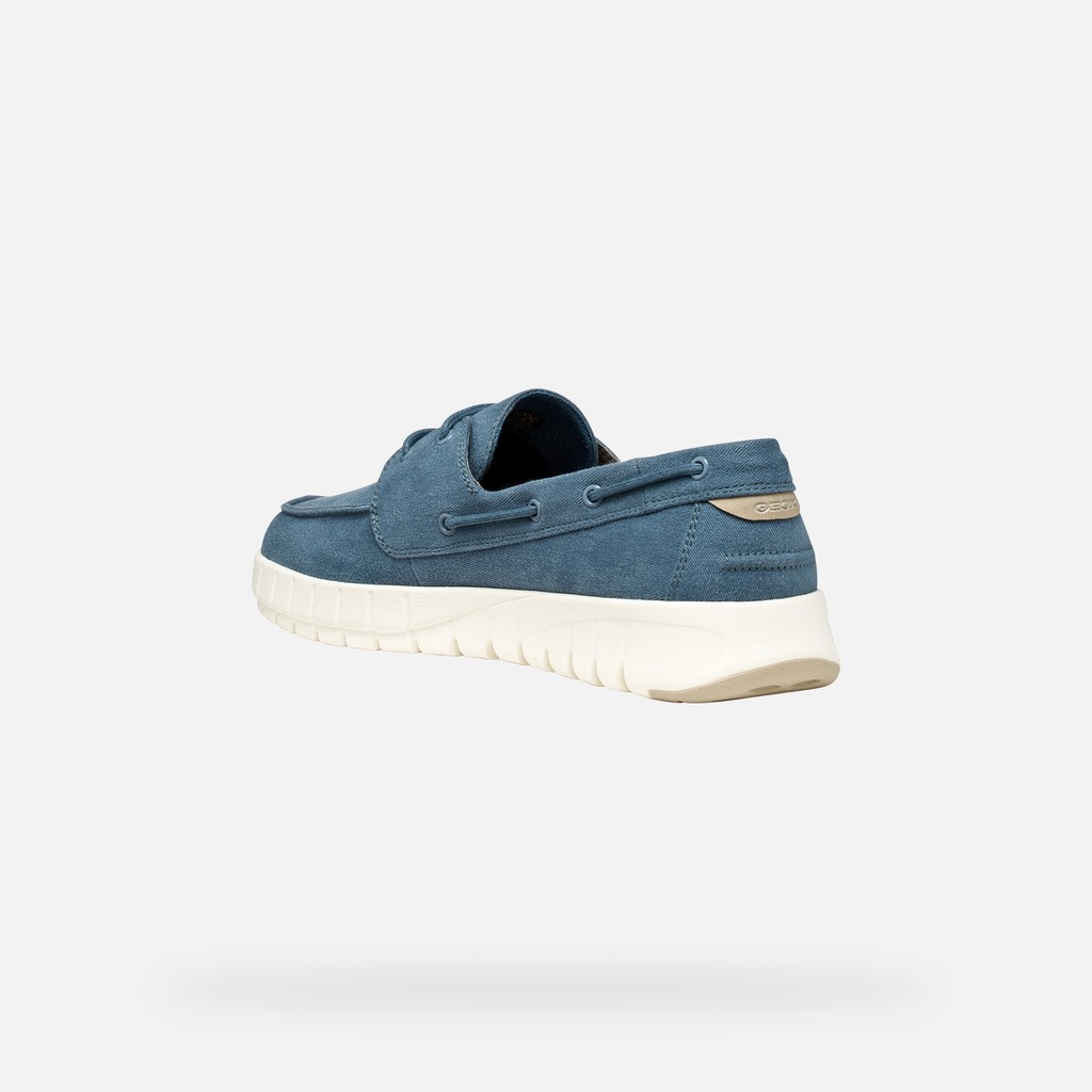 Mocassins bateau FLEXTRIDE HOMME Denim - image number 3 | GEOX