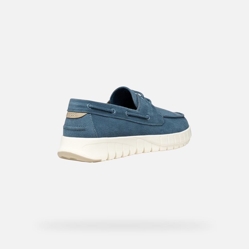 Mocassins bateau FLEXTRIDE HOMME Denim - image number 4 | GEOX