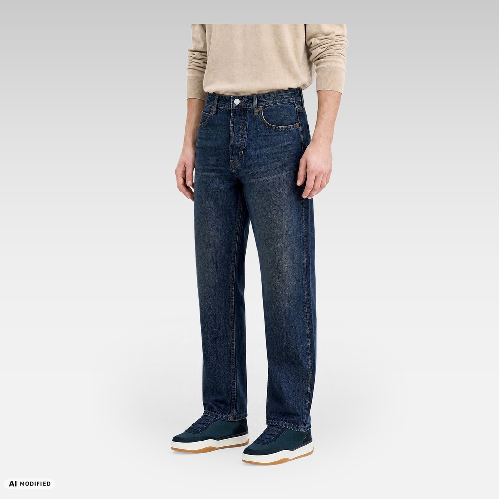 Sneakers in pelle DYNAMIA UOMO Blu navy - image number 1 | GEOX