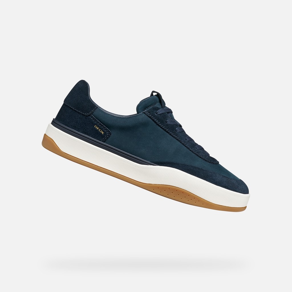 Leather sneakers DYNAMIA MAN Navy - image number 0 | GEOX