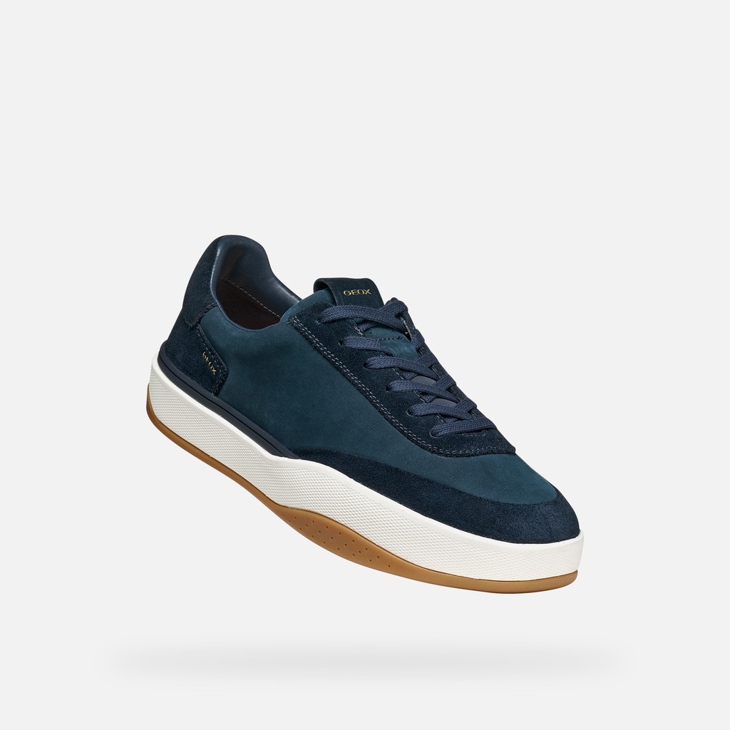 Leather sneakers DYNAMIA MAN Navy - image number 4 | GEOX