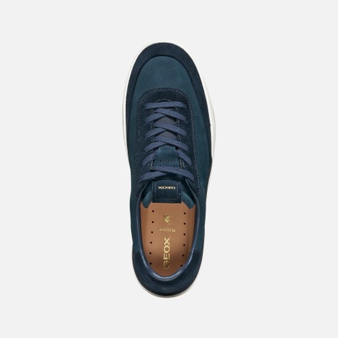 Leather sneakers DYNAMIA MAN Navy - image number 5 | GEOX