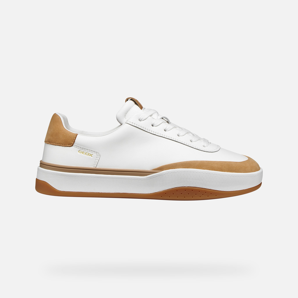 Zapatillas bajas DYNAMIA HOMBRE Blanco/Cuero - image number 1 | GEOX