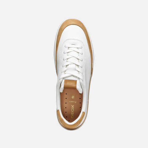 Zapatillas bajas DYNAMIA HOMBRE Blanco/Cuero - image number 5 | GEOX