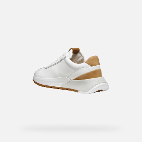 Low top sneakers METROPOLI MAN White/Natural - image number 3 | GEOX