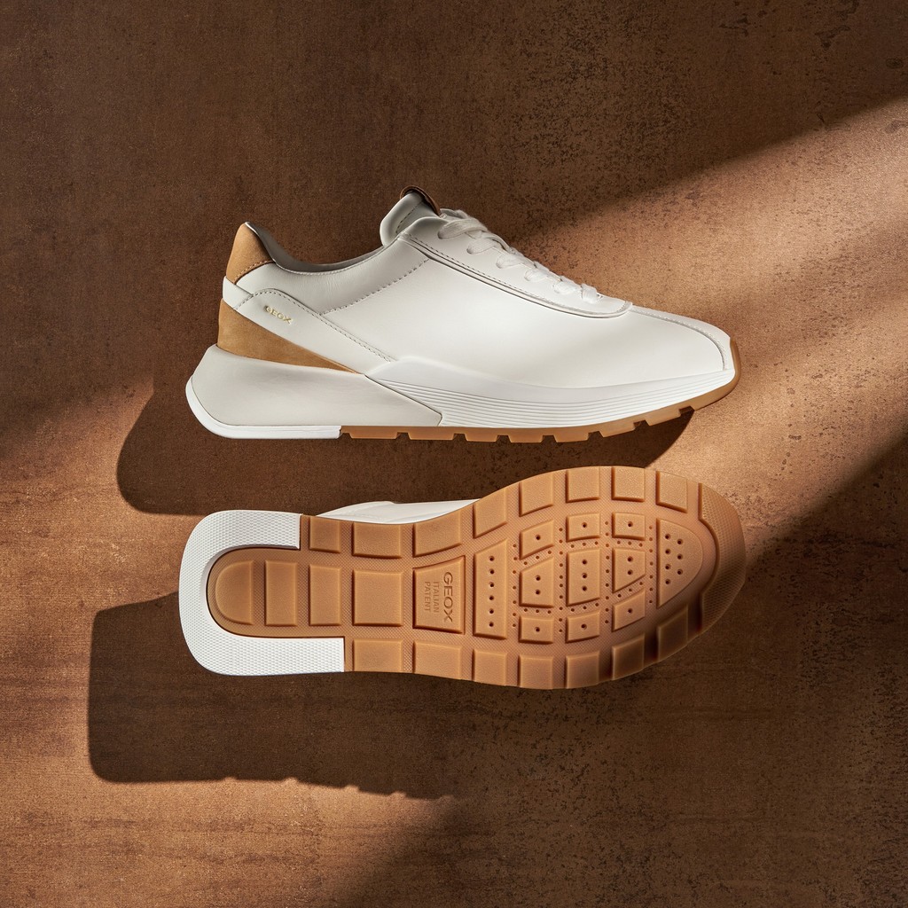 Baskets basse METROPOLI HOMME Blanc/Cuir - image number 6 | GEOX