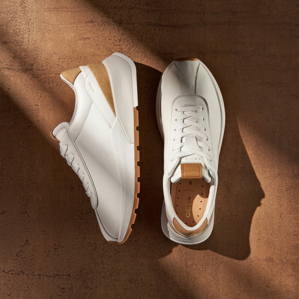 Baskets basse METROPOLI HOMME Blanc/Cuir - image number 7 | GEOX