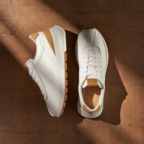 Baskets basse METROPOLI HOMME Blanc/Cuir - image number 7 | GEOX