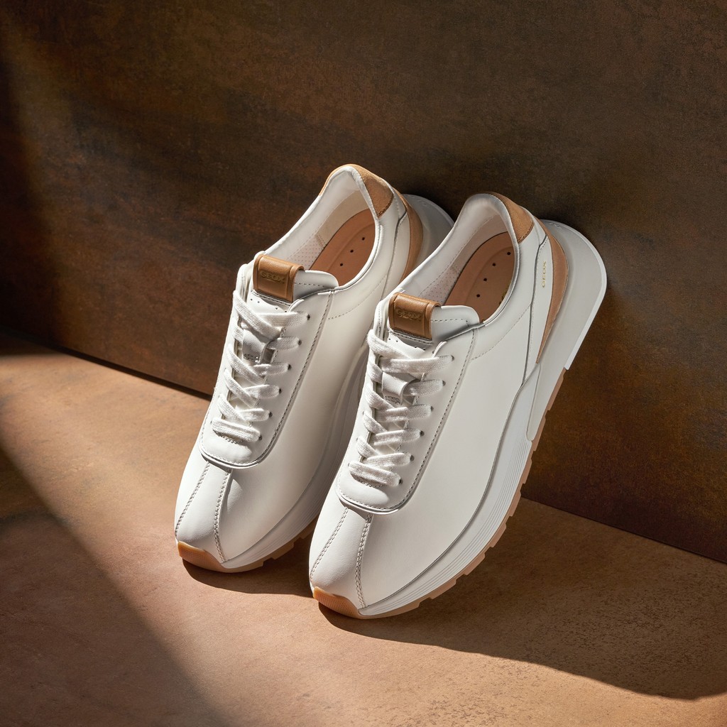 Baskets basse METROPOLI HOMME Blanc/Cuir - image number 13 | GEOX