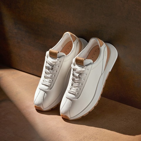 Baskets basse METROPOLI HOMME Blanc/Cuir - image number 13 | GEOX