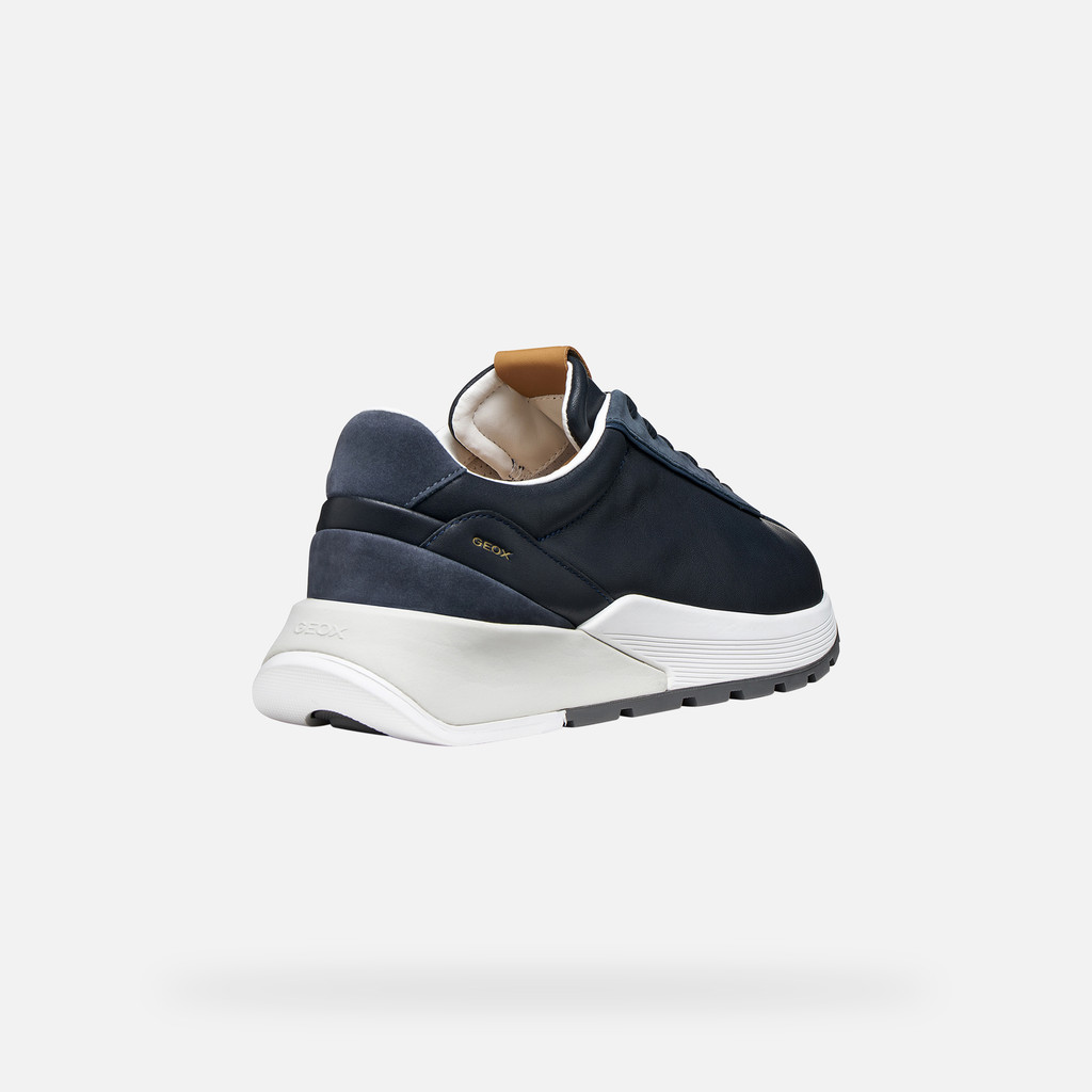 Low top sneakers METROPOLI MAN Navy/Dark Avio - image number 4 | GEOX