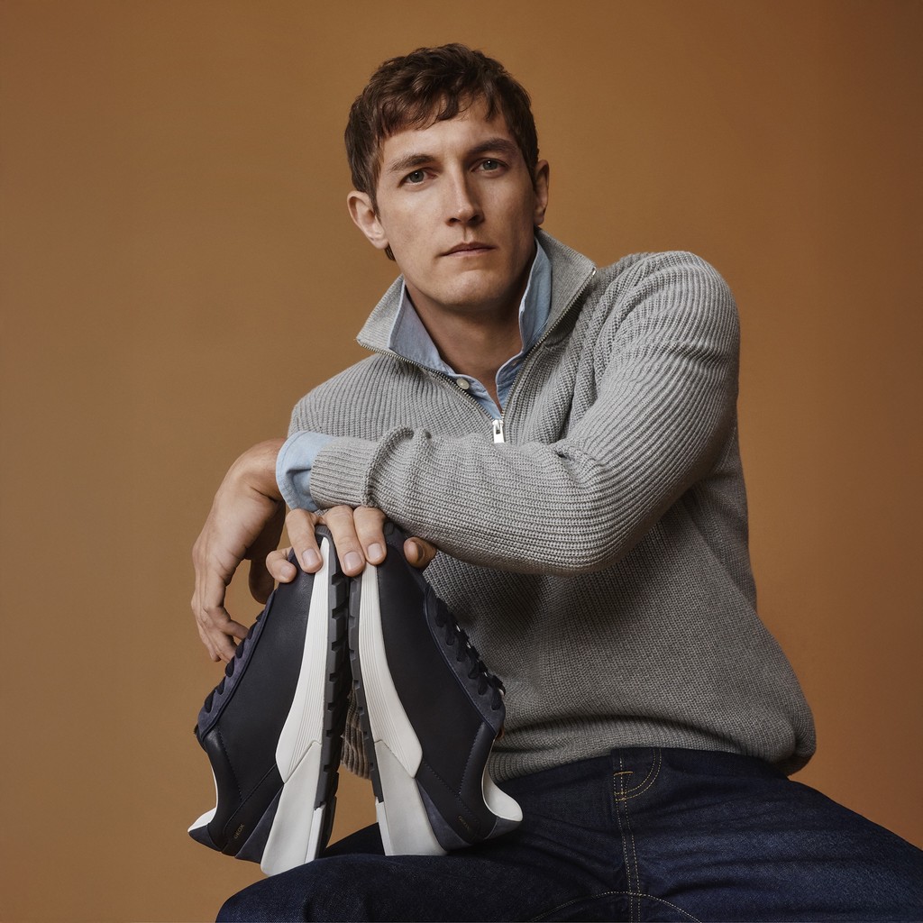 Low top sneakers METROPOLI MAN Navy/Dark Avio - image number 1 | GEOX