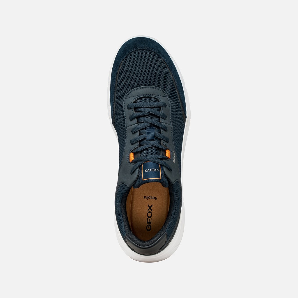 Low top sneakers VITTOUR MAN Navy - image number 5 | GEOX