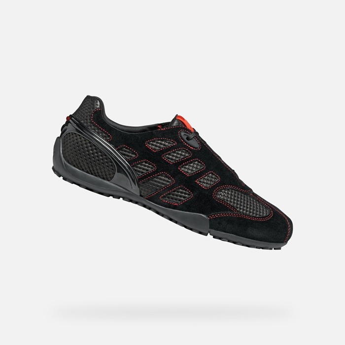 Vintage low top sneakers ARCHIVE SNAKE MAN Black | GEOX