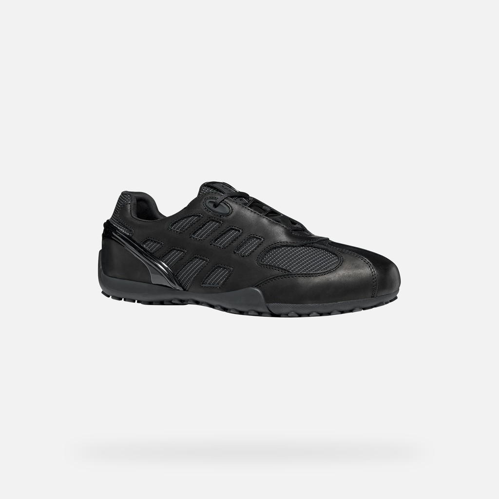 Vintage low top sneakers ARCHIVE SNAKE MAN Black - image number 2 | GEOX