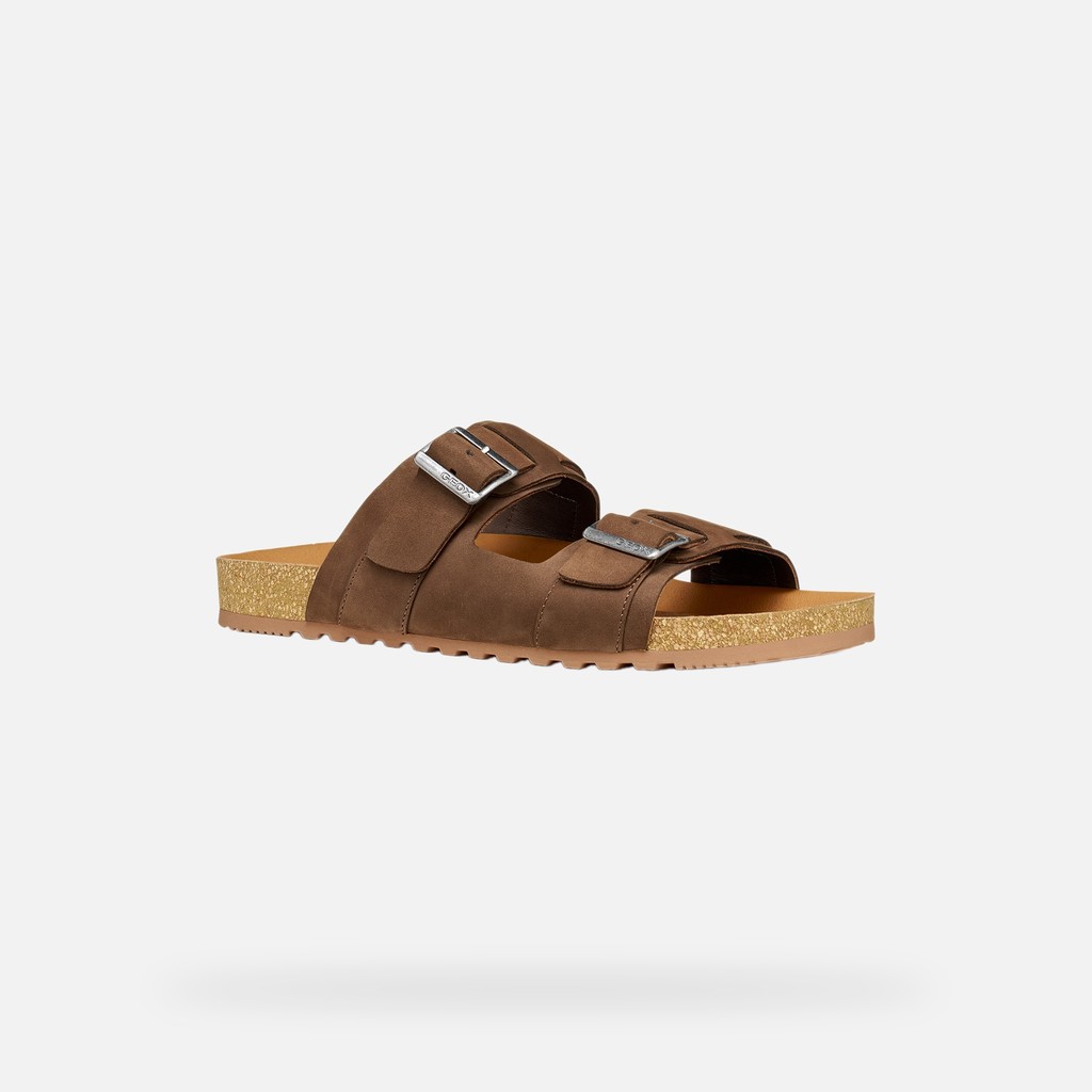 SANDALS CLIMASANDAL CORK MAN Brown - image number 2 | GEOX