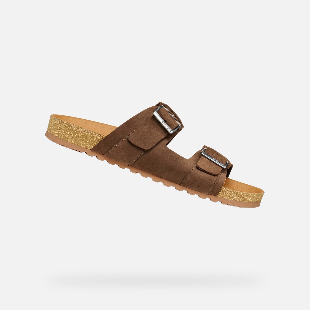 SANDALS CLIMASANDAL CORK MAN Brown - image number 0 | GEOX
